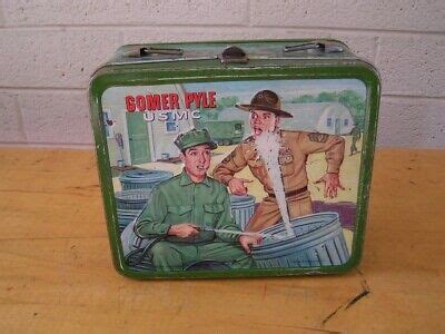 Vintage 1966 Gomer Pyle Metal Lunch Box No handle No thermos